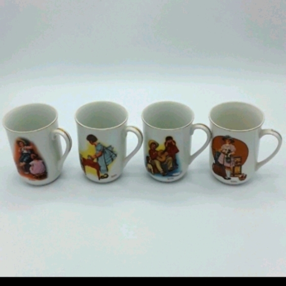 4 Vintage Coffee Mugs 1981 - Picture 1 of 12